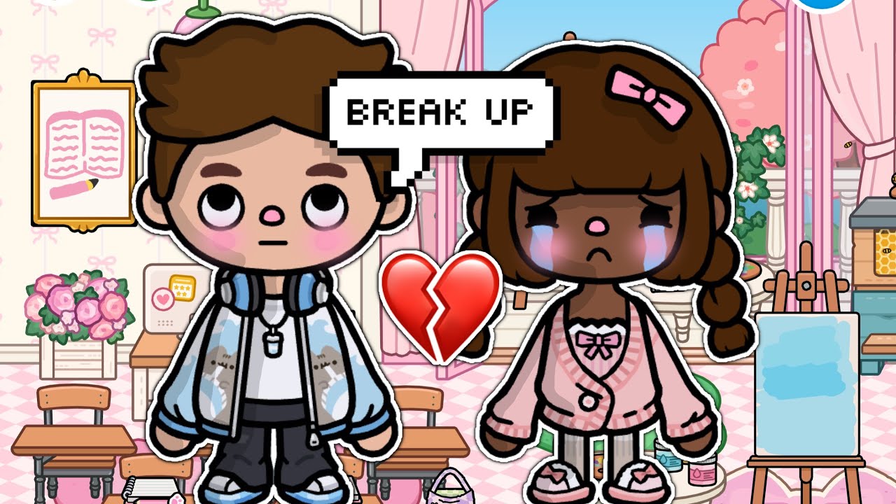 The BREAK UP 💔 || *WITH VOICE* 🎙️|| Toca Boca TikTok Roleplay 🩵🌈