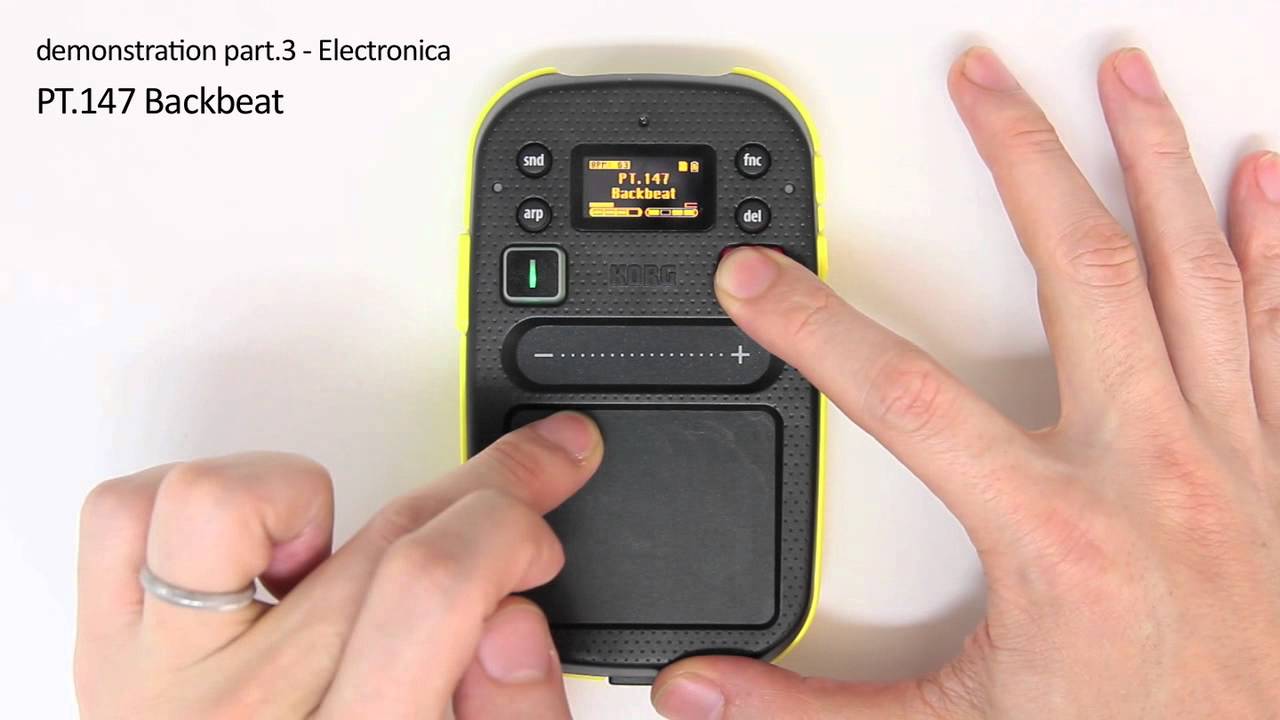 KORG kaossilator 2 : demonstration part.3 - Electronica