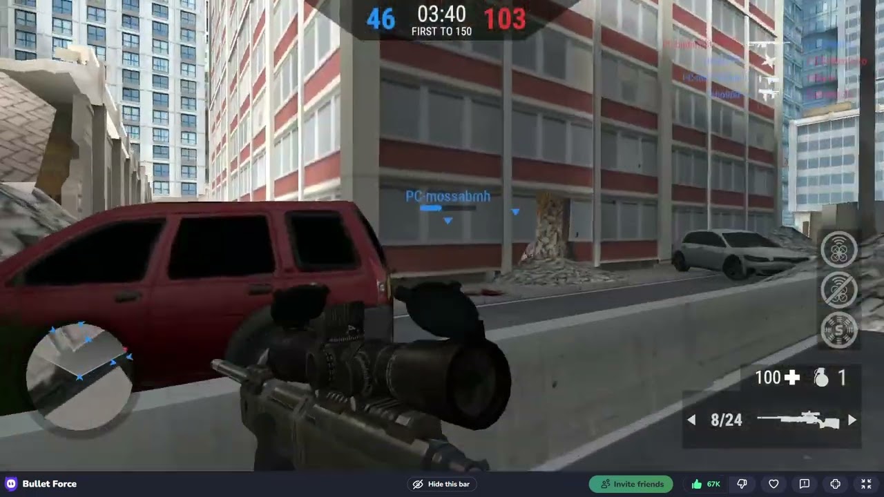 Bullet Force TDM Gameplay 🔥 Crazy Kills & Team Defeat Match|Team Deathmatch Defeat Highlights|Gamsha
