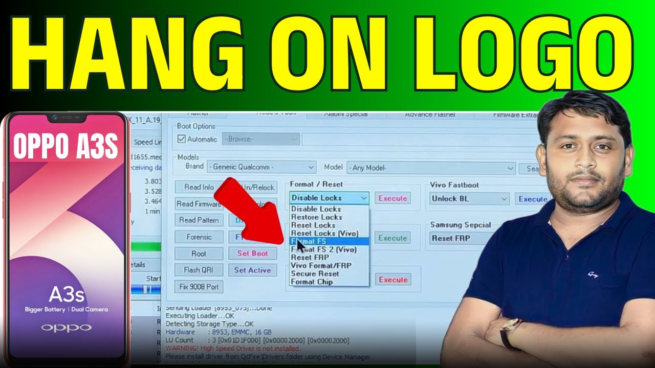 Oppo A3s Hang On Logo Problem Fixed | Easy Step-by-Step Solution @Pankaj Kushwaha