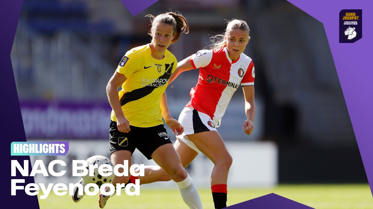 De start van NAC BREDA in de EUROJACKPOT VROUWEN EREDIVISIE 😍 | Highlights NAC Breda - Feyenoord