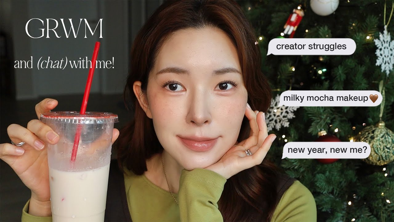 chatty GRWM🤎Everyday milky mocha makeup, Creator struggles, New year's resolutions?, new on TT