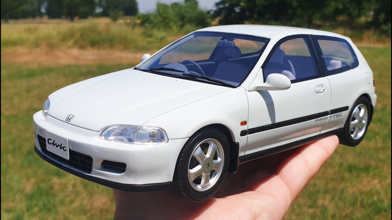 Honda Civic EG6 Sir II OTTO 1/18 White Limited Edition