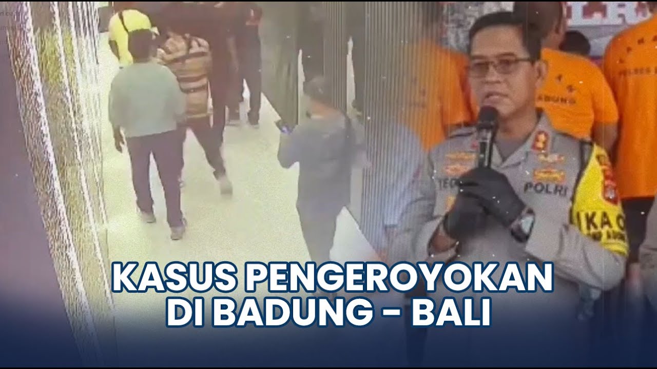 2 Anggota Ormas Menunduk Diringkus Polisi soal Kasus Pengeroyokan di Proyek Apartemen Kuta Utara