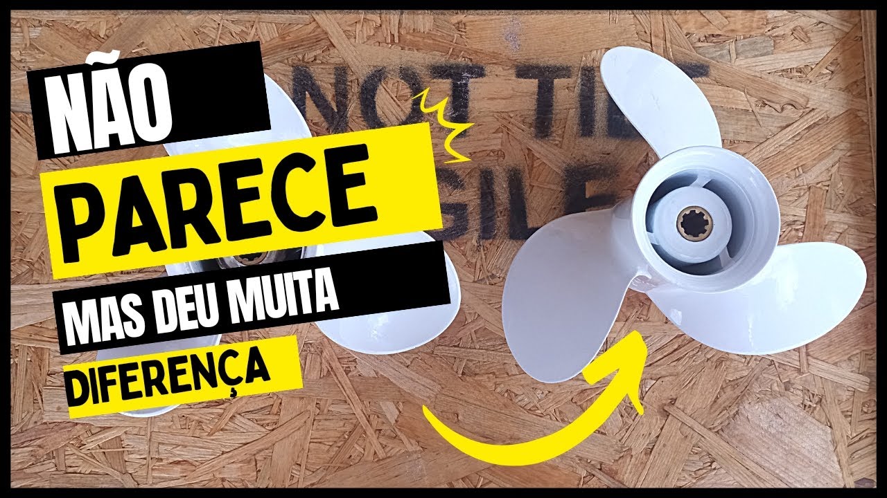 Não compre um Hélice sem antes VER esse Vídeo... (motor popa Yamaha 15hp) Parte 02 O Passo do Hélice