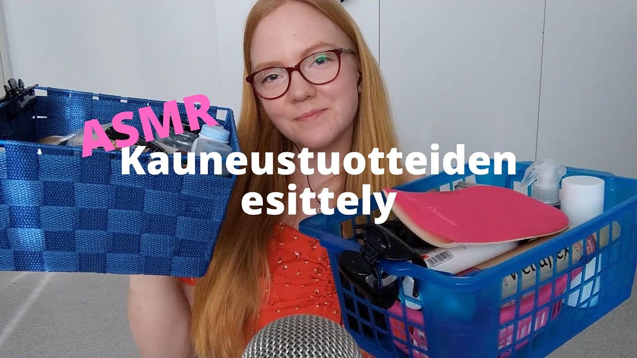 ASMR SUOMI // KAUNEUSTUOTTEIDEN ESITTELY 💅😍 Tapping, whispers & liquid sounds