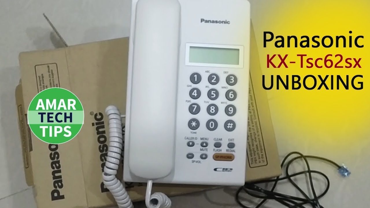 Распаковка Panasonic KX Tsc62sx | Проводной стационарный телефон Panasonic Kx-tsc62sx #landphone #bestlandphone