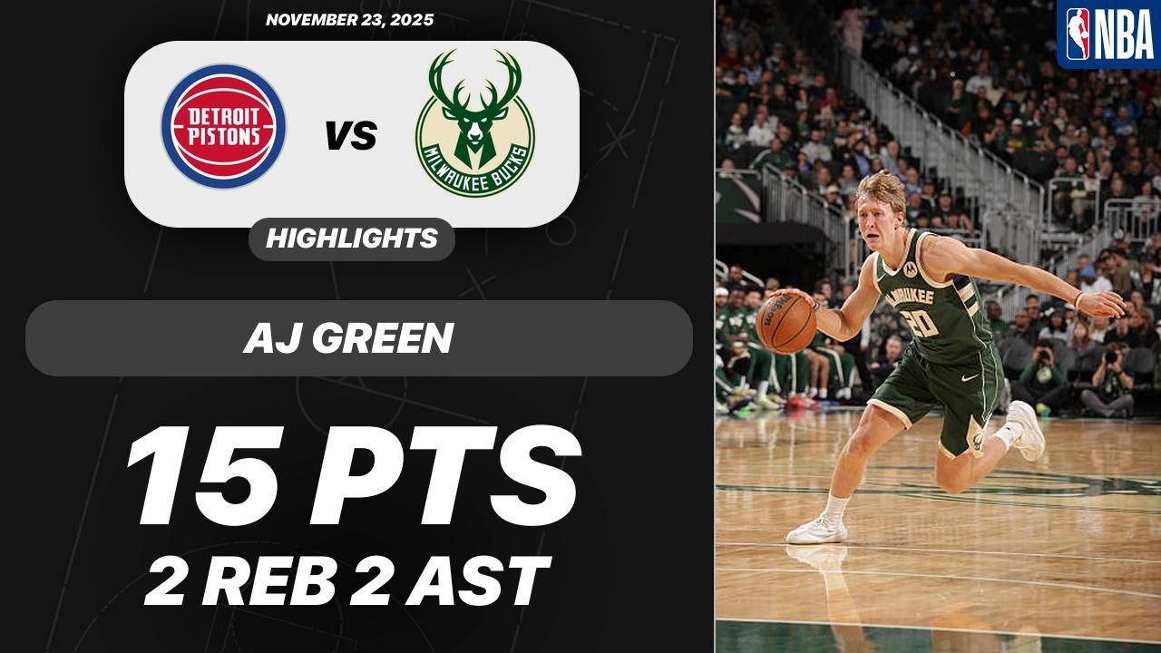 Aj Green vs Detroit Pistons | 15 PTS 2 REB 2 AST | NBA 11-22-2025 Highlights