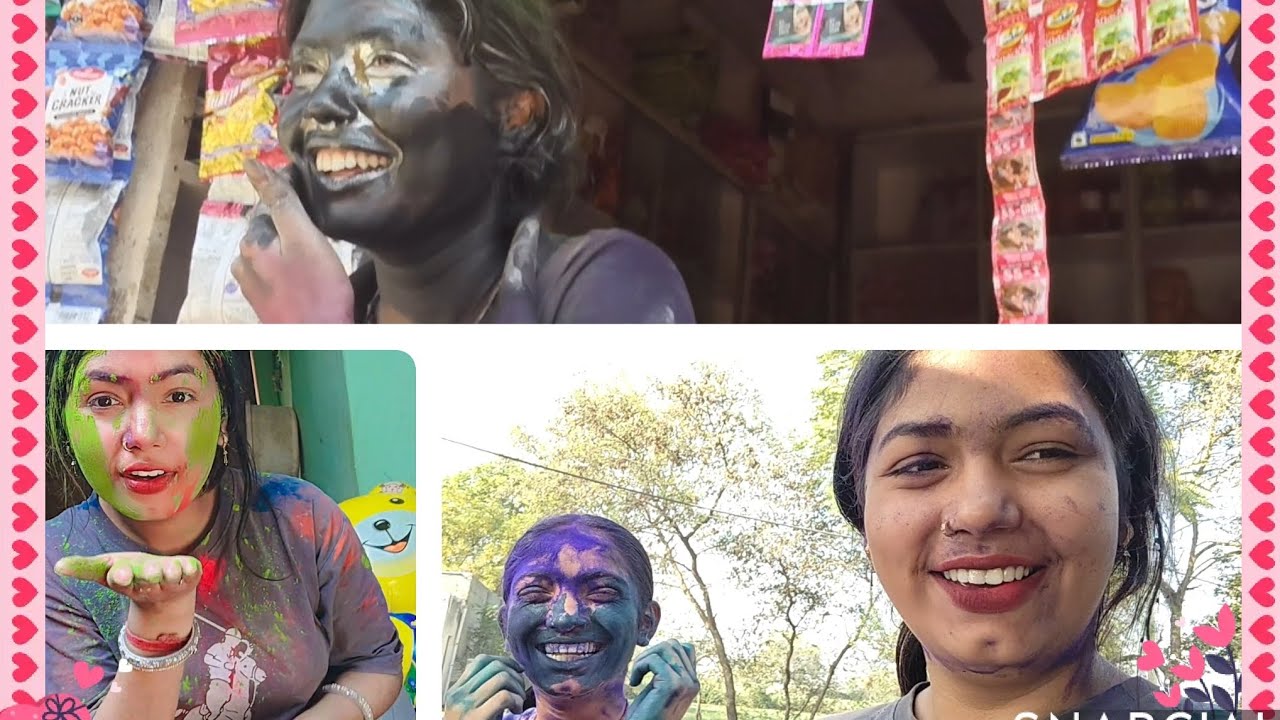 Happy Holi guys 😂😂❤️🎨🧿 my full family vlog 😅😅😂 #youtubevlog #trending #full masti 😂😂
