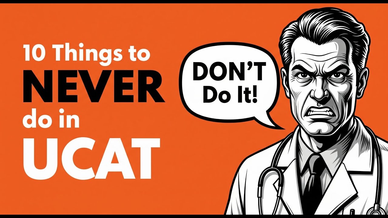 UCAT Preparation : 10 THINGS to NEVER EVER do in UCAT !!