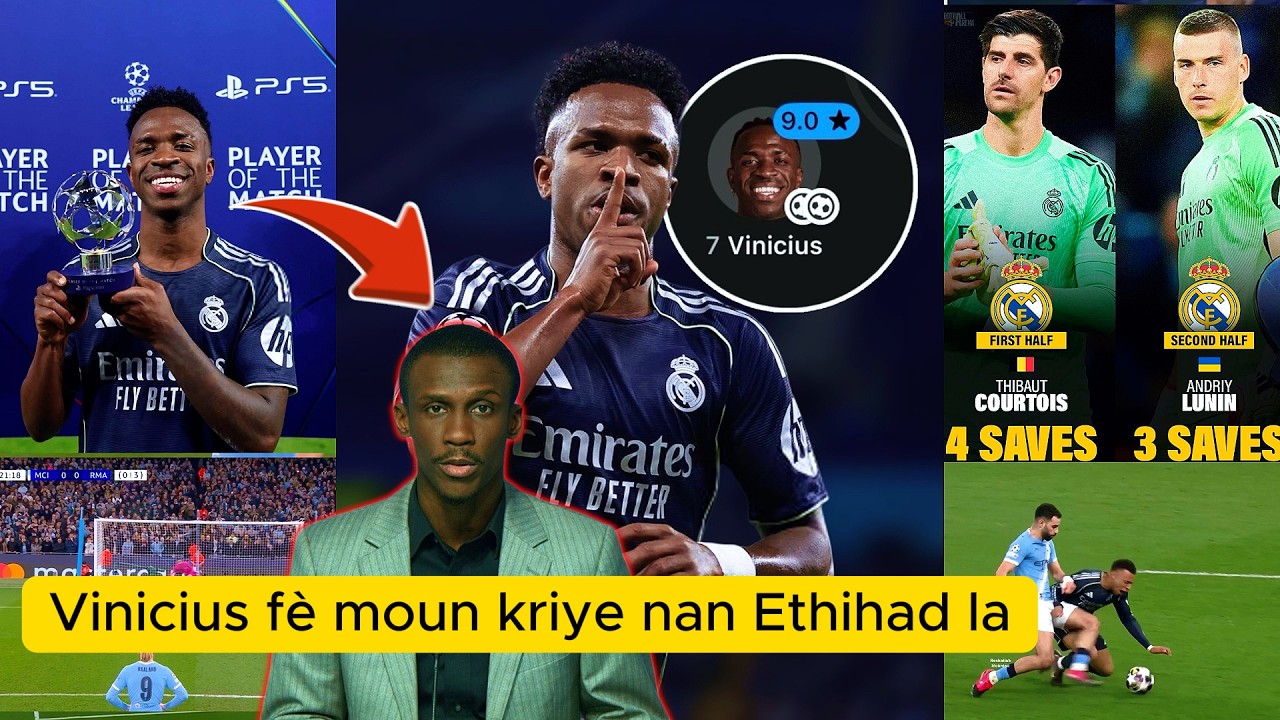 Veye anwo Veye anba  le grand Real est de retour . Vinicius kontinye pote  Real Madrid , Real-bayern