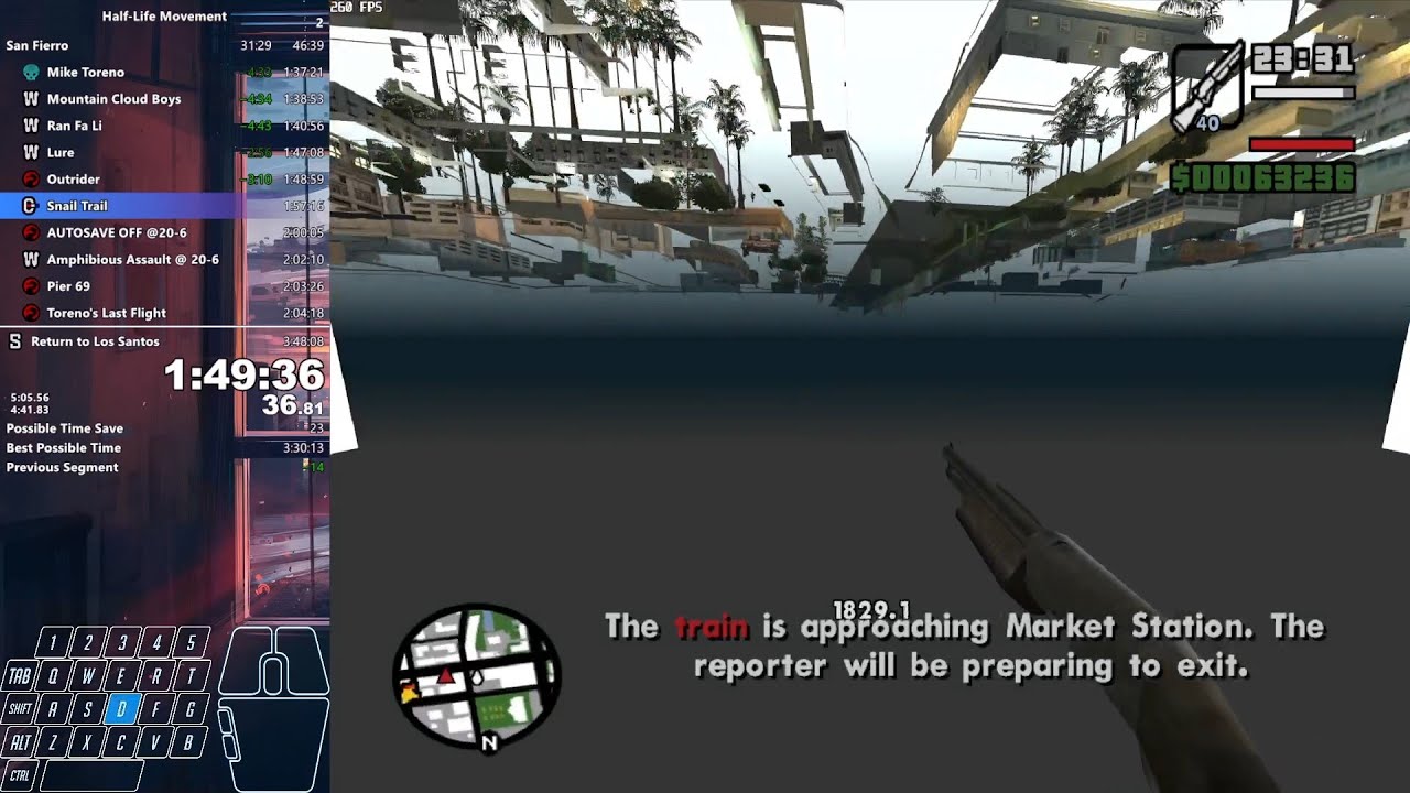 GTA:SA with Half-Life Movement Speedrun 3:39:59 [FWR]