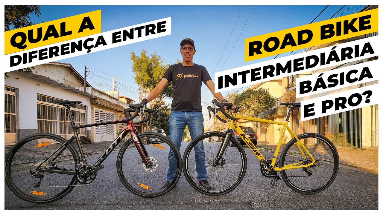 Qual a diferença entre bike de estrada (speed) básica, intermediária e profissional? Pedaleria