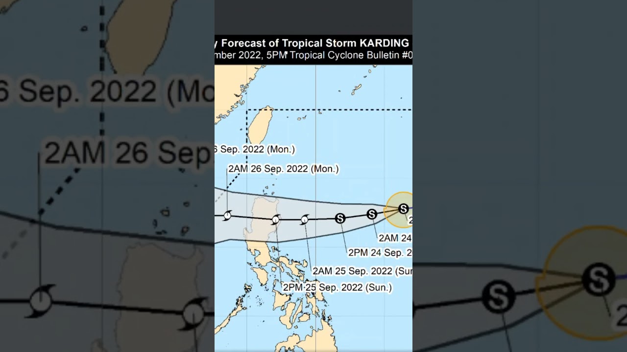 September 23, 2022 Tropical Storm Karding | PAGASA latest Update | #kardingph  #habagat #shorts
