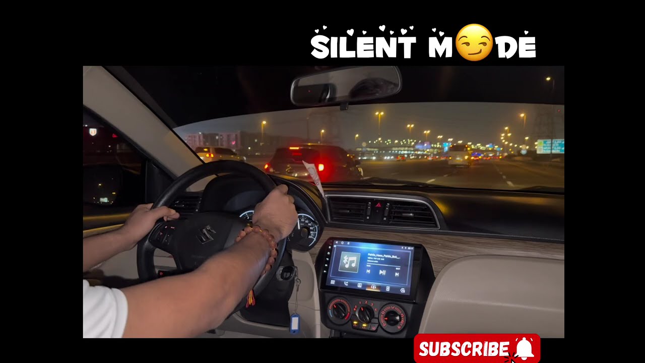 Night view on the road 🇦🇪🇳🇵halka ramailo guys 