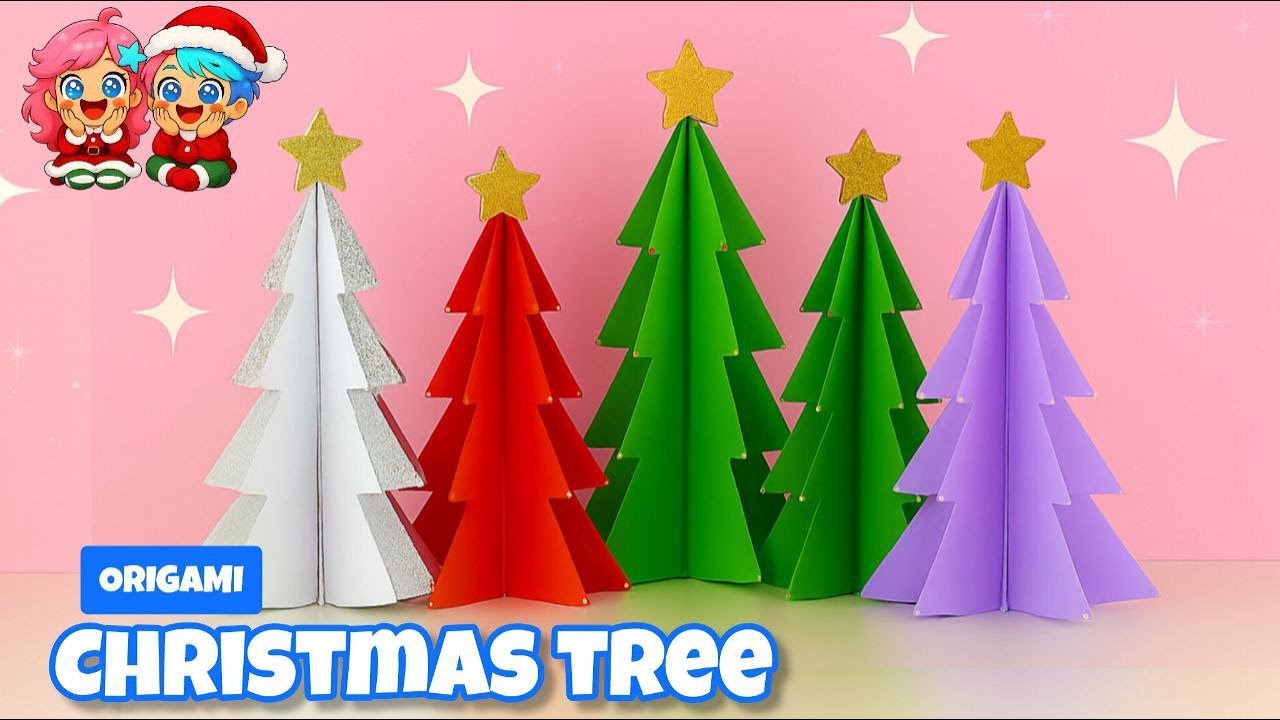 Origami Christmas Tree DIY 🎄 | Magical Paper Craft for Holiday Decorations