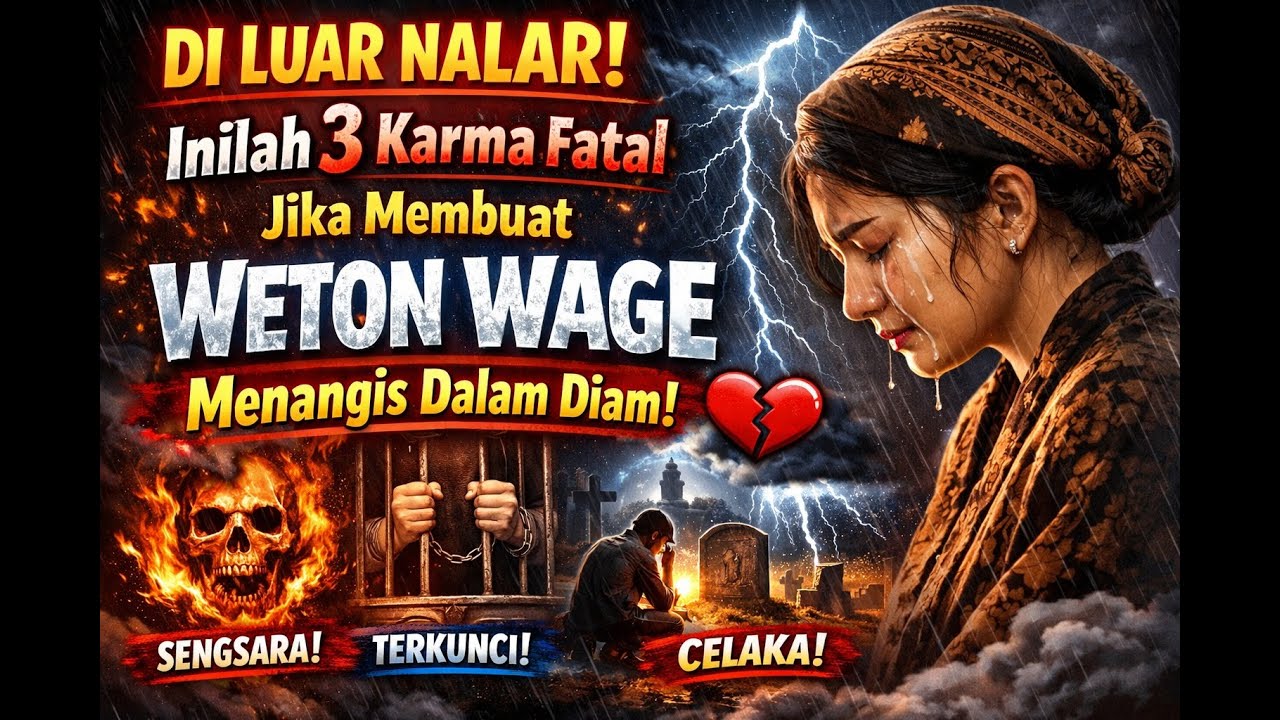 DI LUAR NALAR! Inilah 3 Karma Fatal Jika Membuat Weton WAGE Menangis Dalam Diam! ⛈️💔