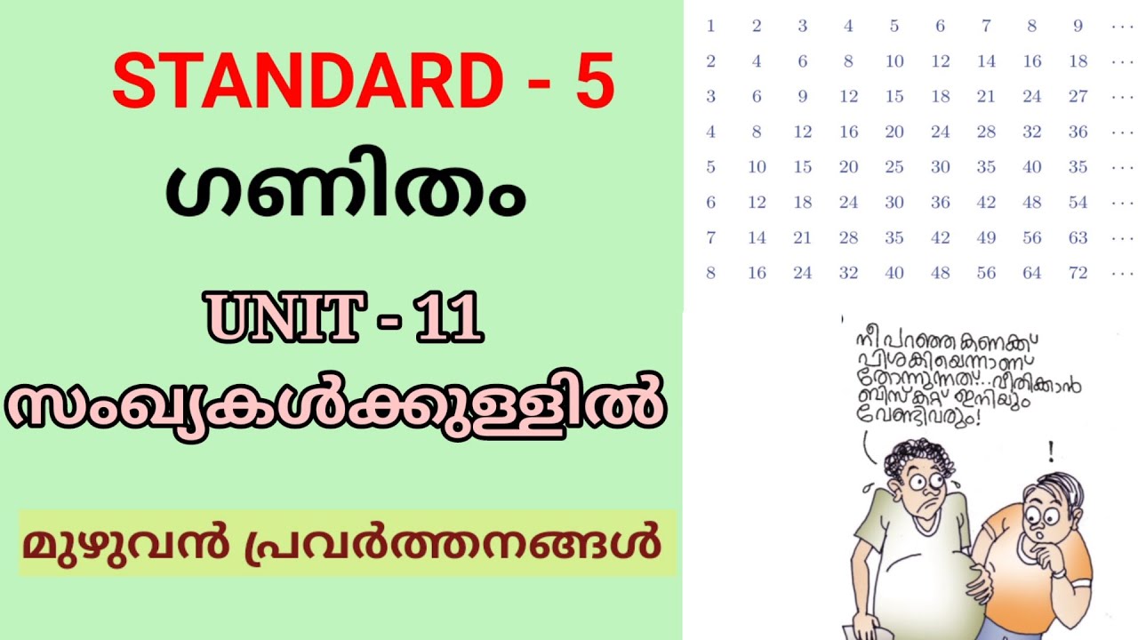 സംഖ്യകൾക്കുള്ളിൽ | STD 5 MATHS UNIT 11 | CLASS 5 MATHS CHAPTER 11 SANKHYAKALKKULLIL