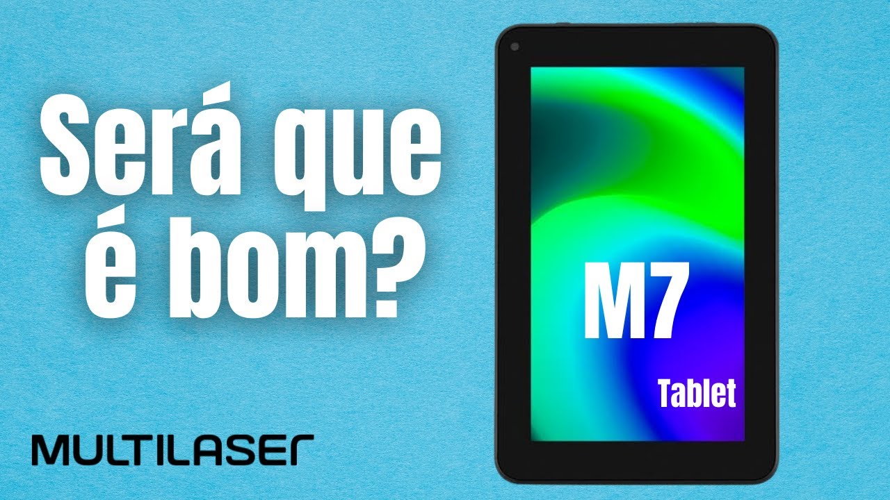 LANÇAMENTO - Tablet Multilaser M7 1GB 32GB  Preto e Branco - NB355 NB356 - Melhor escolha de 2021??