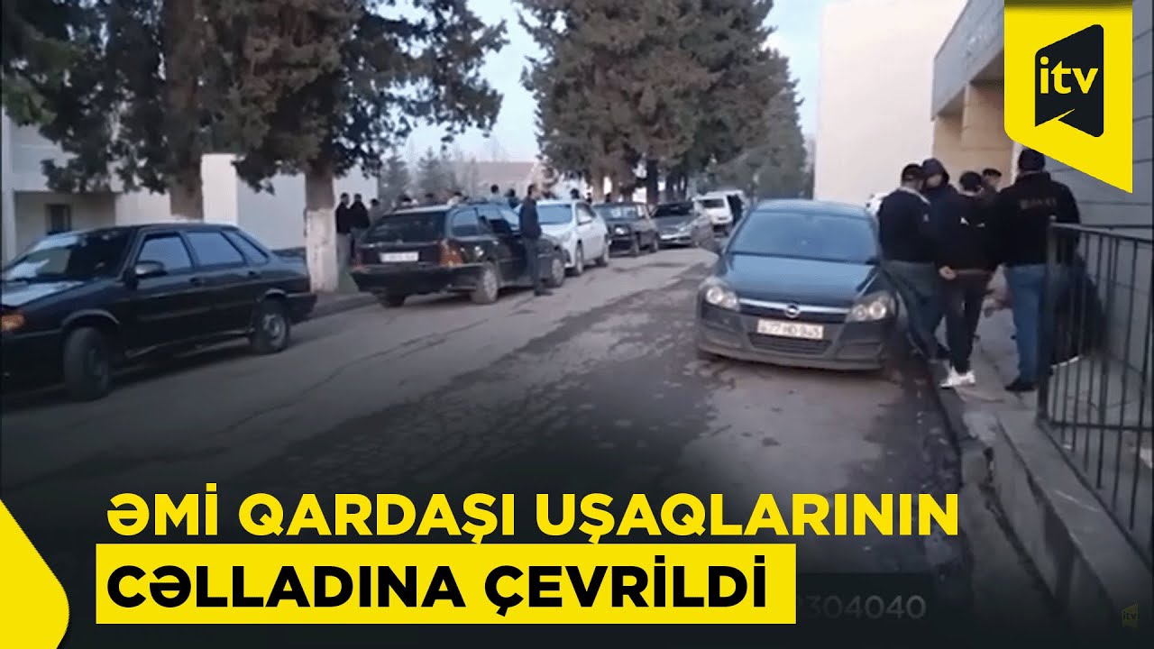Cəlilabadda əmi qardaşı qızı və oğlunu baltaladı