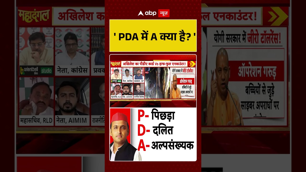 UP Politics News : 'PDA में A क्या है' | #ytshorts #pda #akhileshyadav #uppolitics #upnews