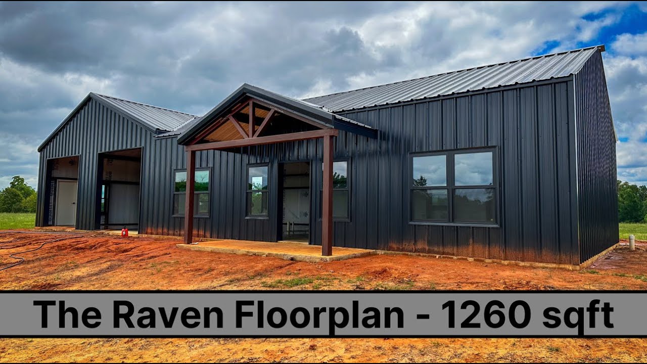 Barndominium Tour - 1,260 sqft - 2 Bedroom - 2 Bath