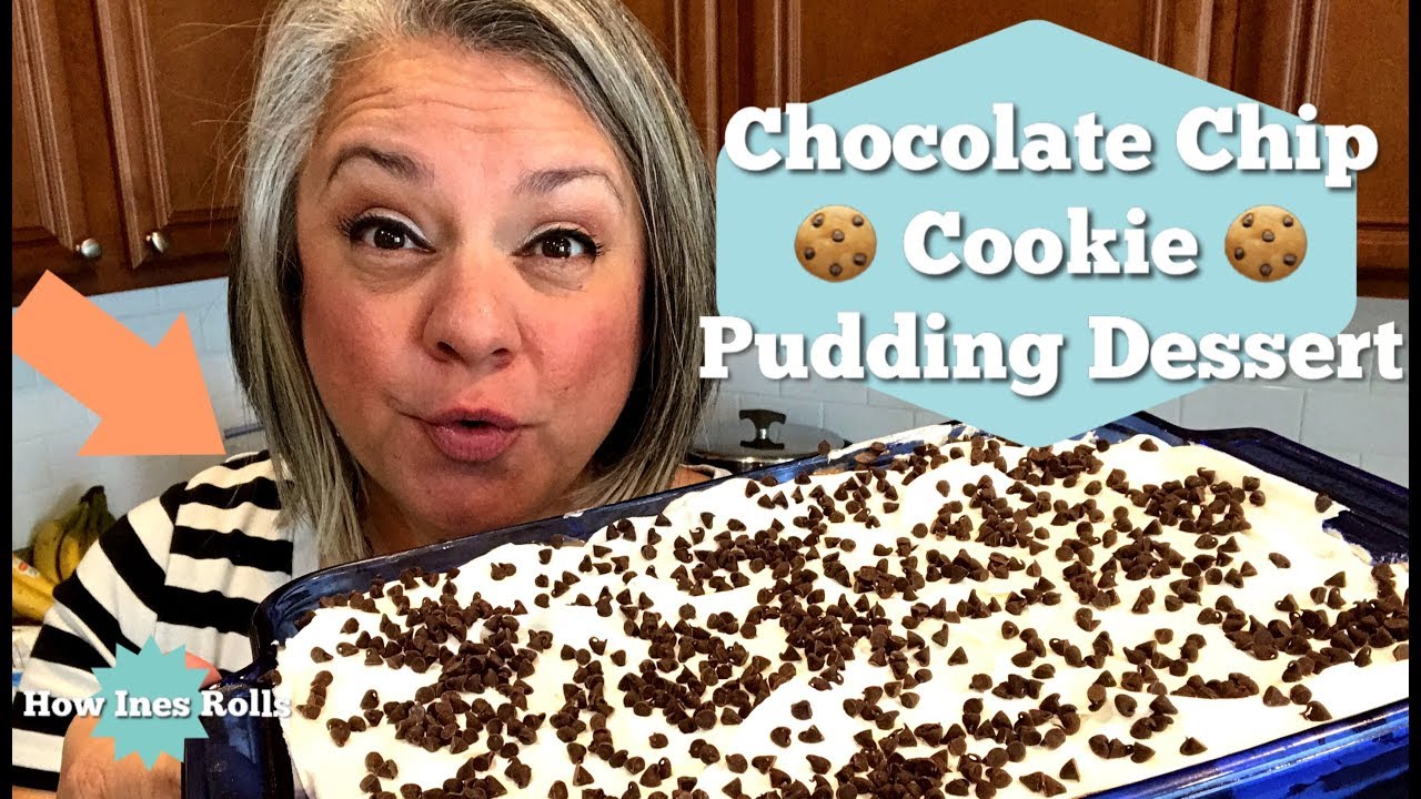 Chocolate Chip Cookie Pudding Dessert | Easy Dessert Tutorial | *How Ines Rolls*