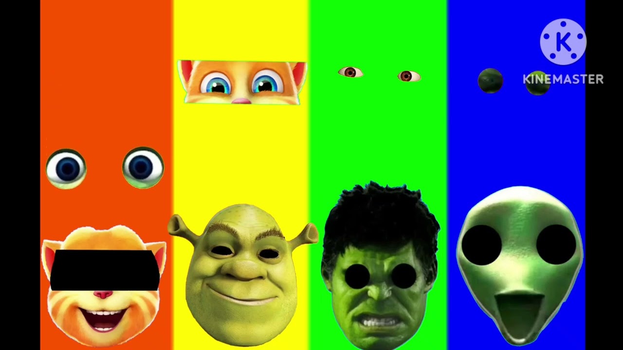 DAME TU COSITA Wrong eyes 👀 Tom 🆚️ Shrek 🆚️ Hulk 🆚️ Green Alien.