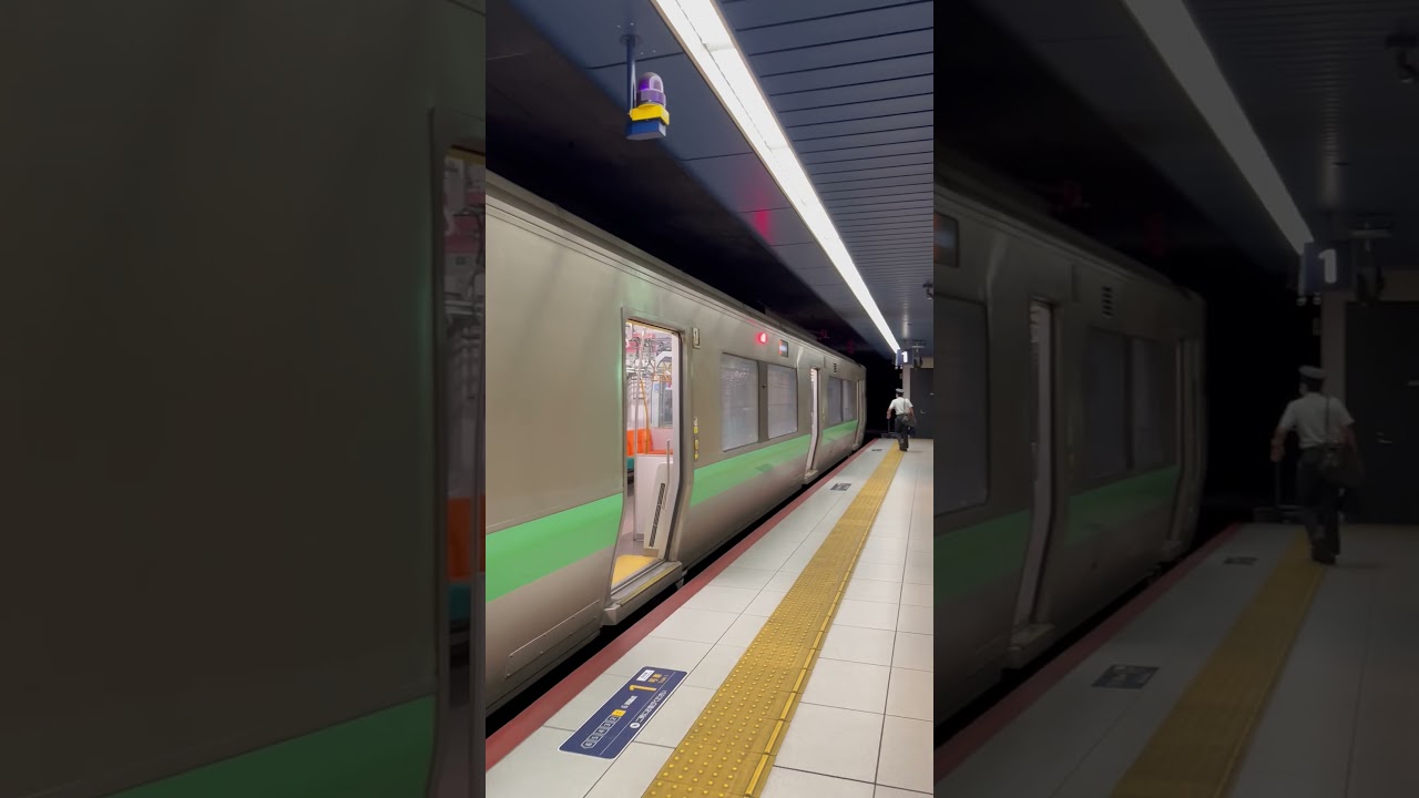 Train from Chitose Airport to Sapporo, Hokkaido