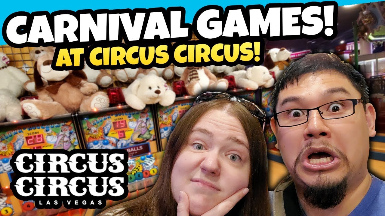 Clownin' around at Circus Circus! Carnival Midway Games in Las Vegas!