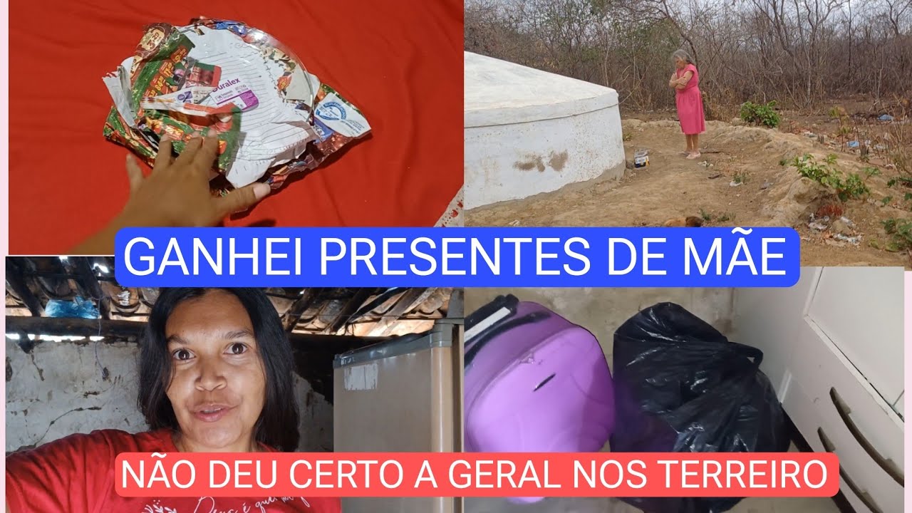 AMEI OS  PRESENTE QUE GANHEI DE MÃE +TENTEI DAR UMA GERAL NO TERREIRO DA CASA NOVA