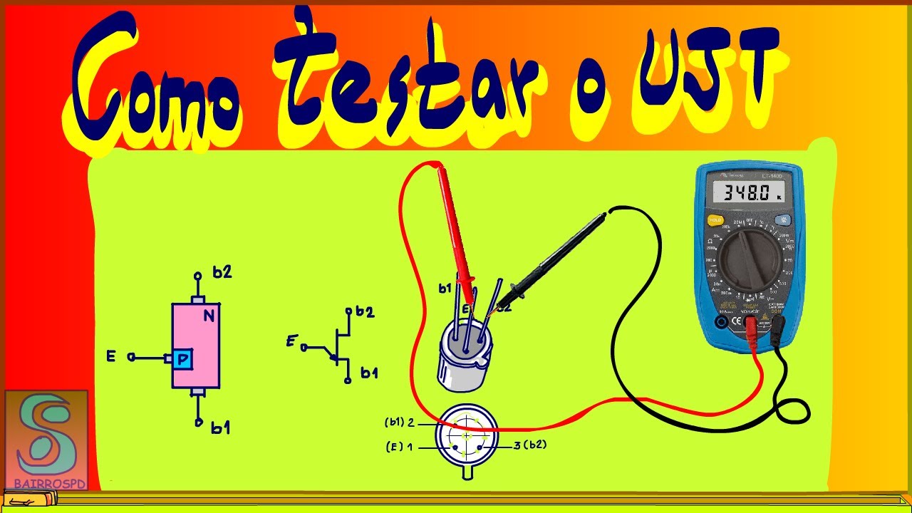 TRANSISTOR UNIJUNÇÃO: Como testar!