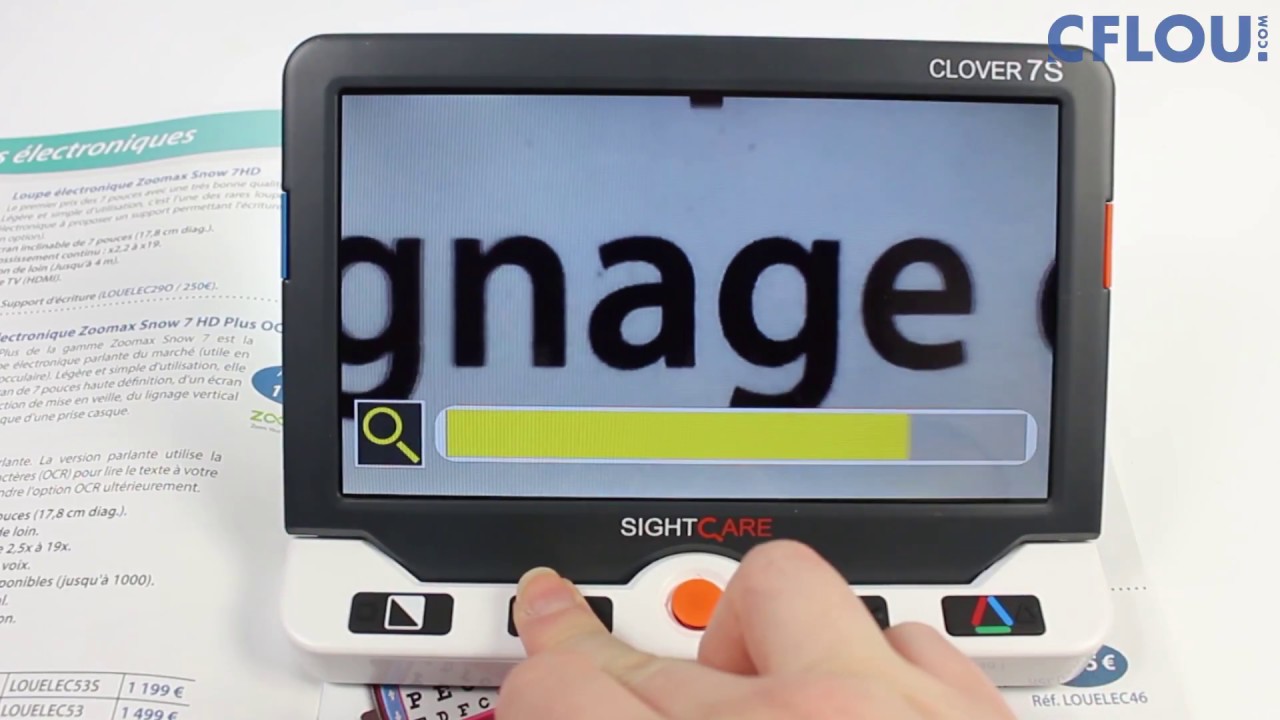 Loupe électronique Clover 7S - Présentation