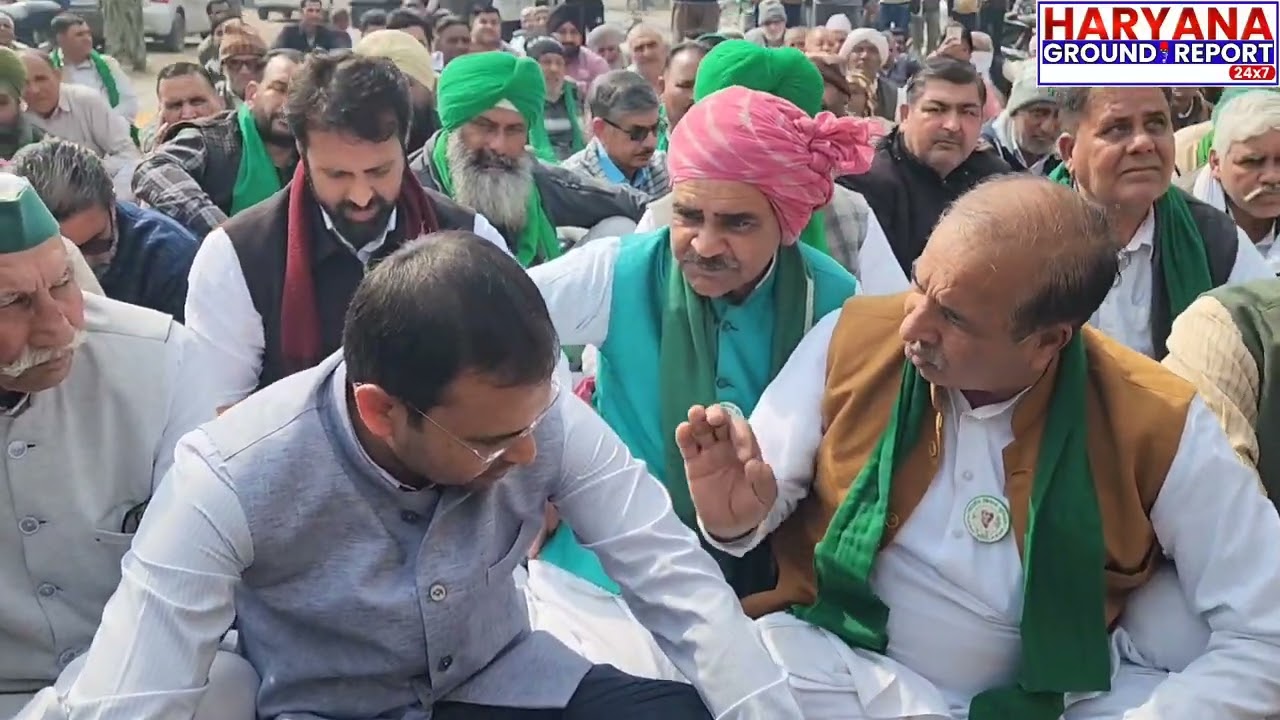 यमुनानगर–कुरुक्षेत्र स्टेट हाईवे की बदहाल सड़क पर किसानों का रोड जाम, प्रशासन के खिलाफ प्रदर्शन