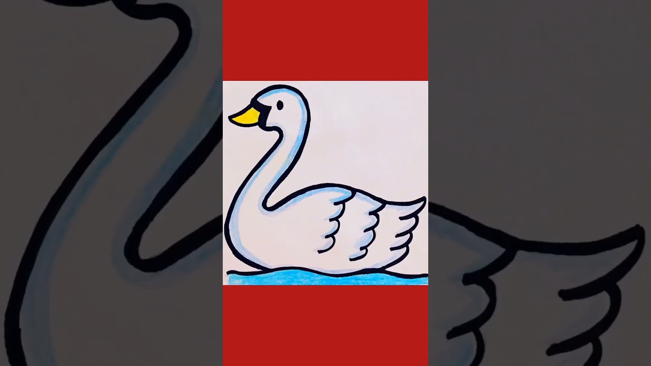 Swan drawing #Shorts #Drawing #Art