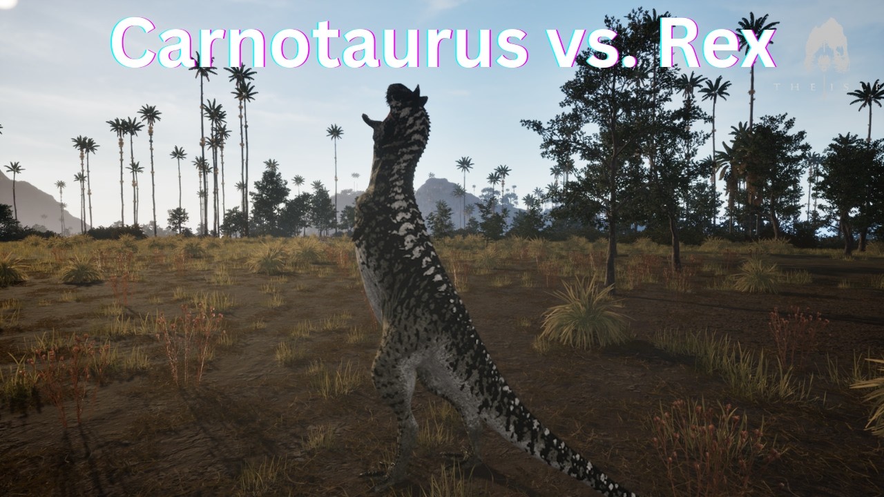 Carnotaurus Bullies Rex - The Isle Evrima