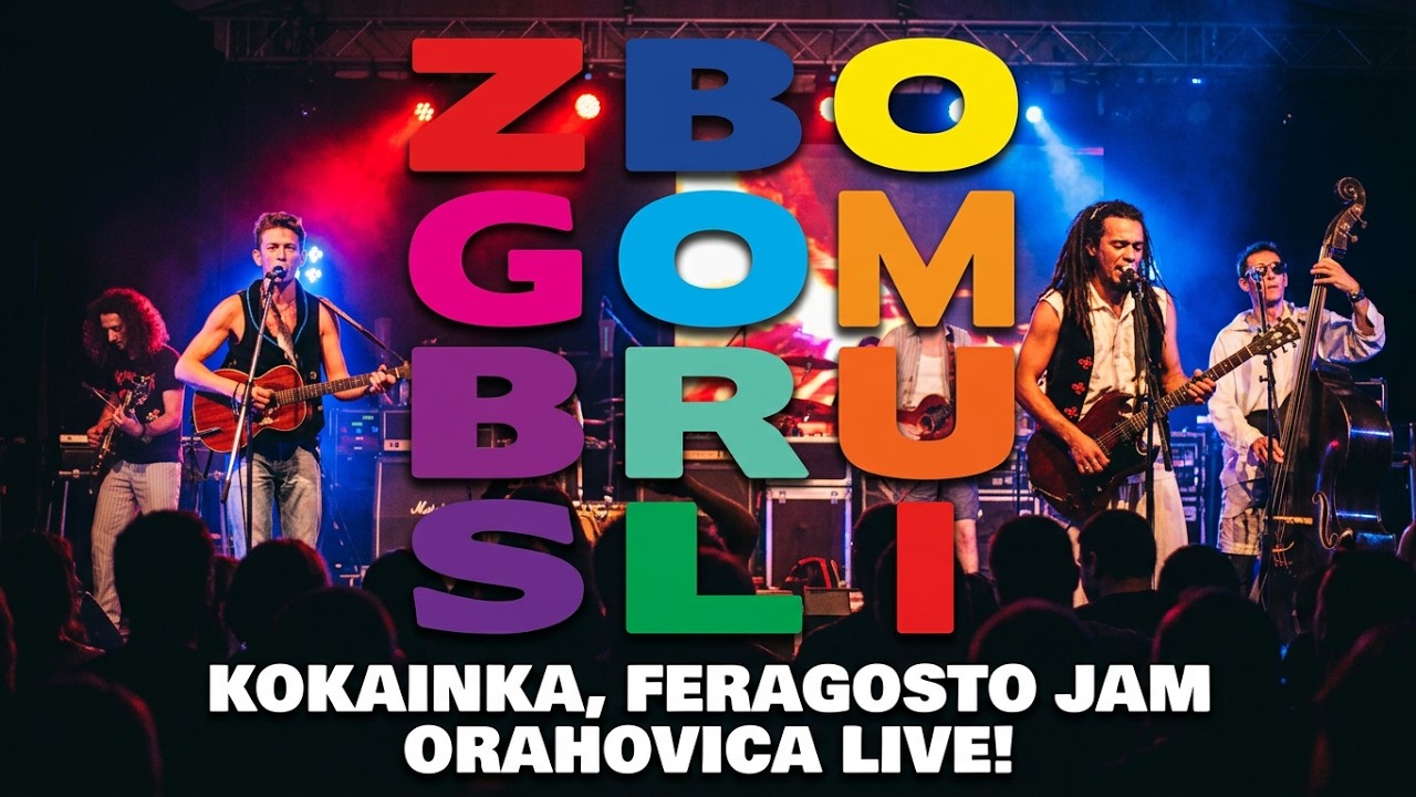 Zbogom Brus Li - Kokainka - Nikad Nemoj Plakati zbog Ljubavi, Ferragosto Jam, Orahovica LIVE