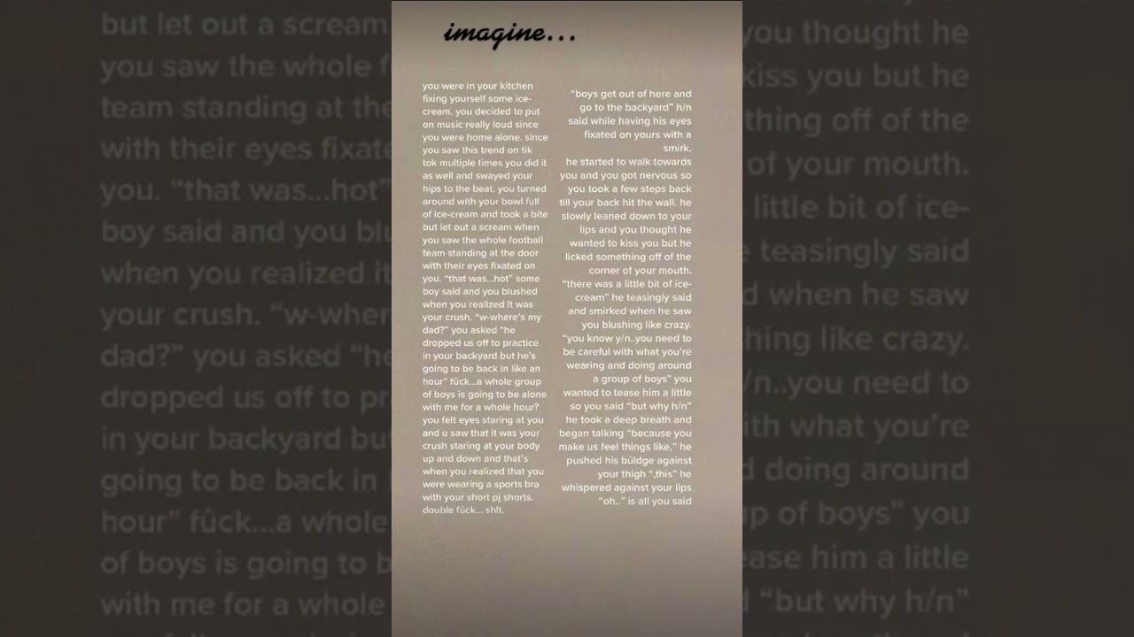 Imagine scenarios PART 1 #shorts