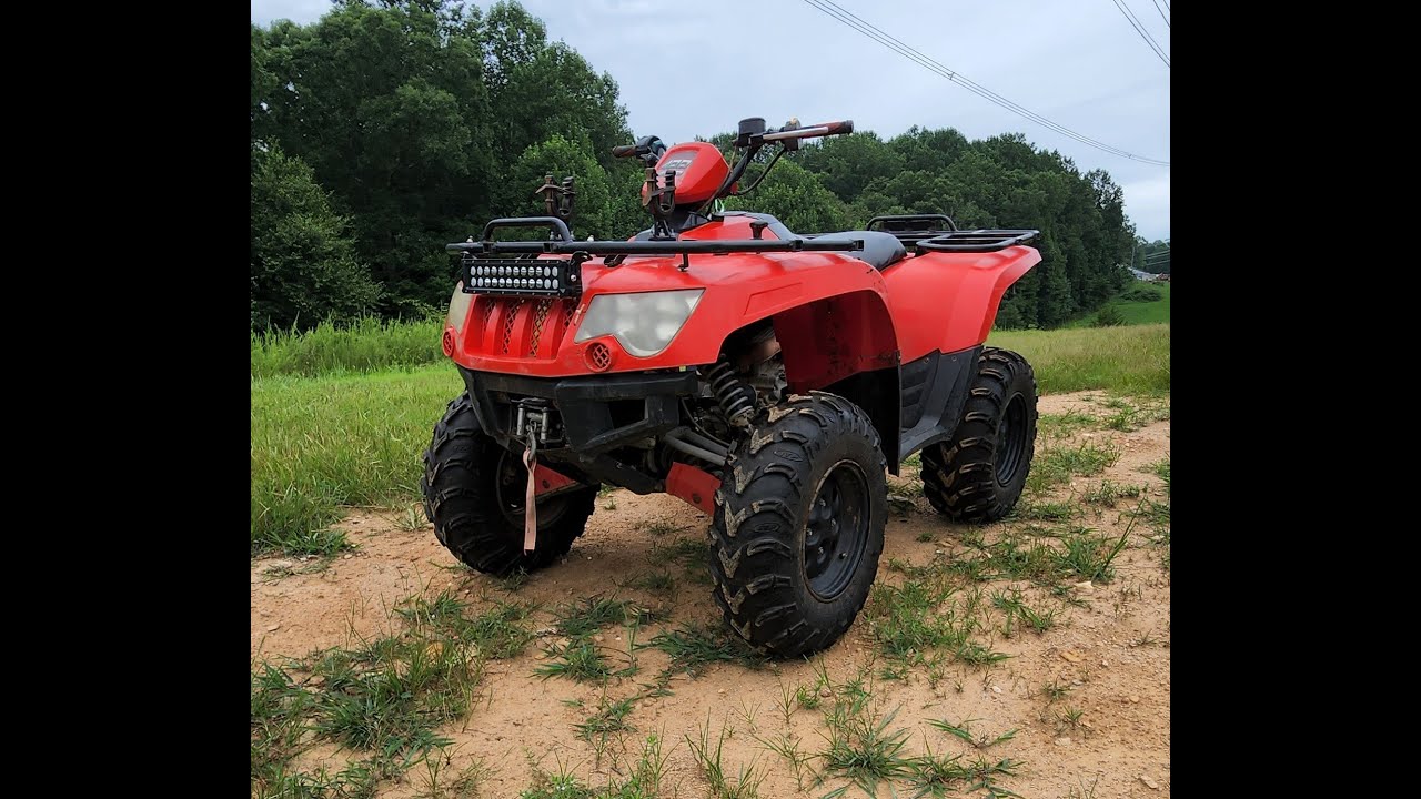 Just bought a 2007 Arctic Cat 400. through the powerlines.
