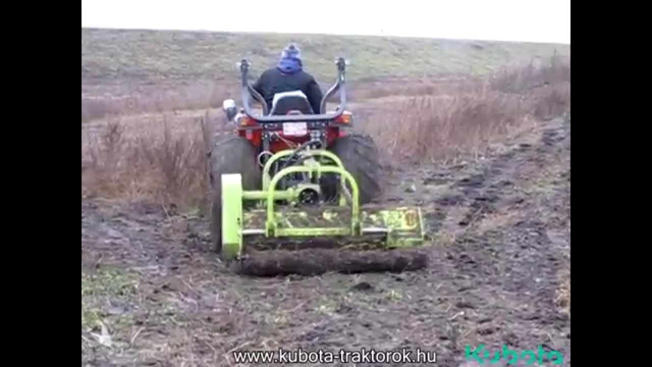 Kubota L5040 szárzúzóval