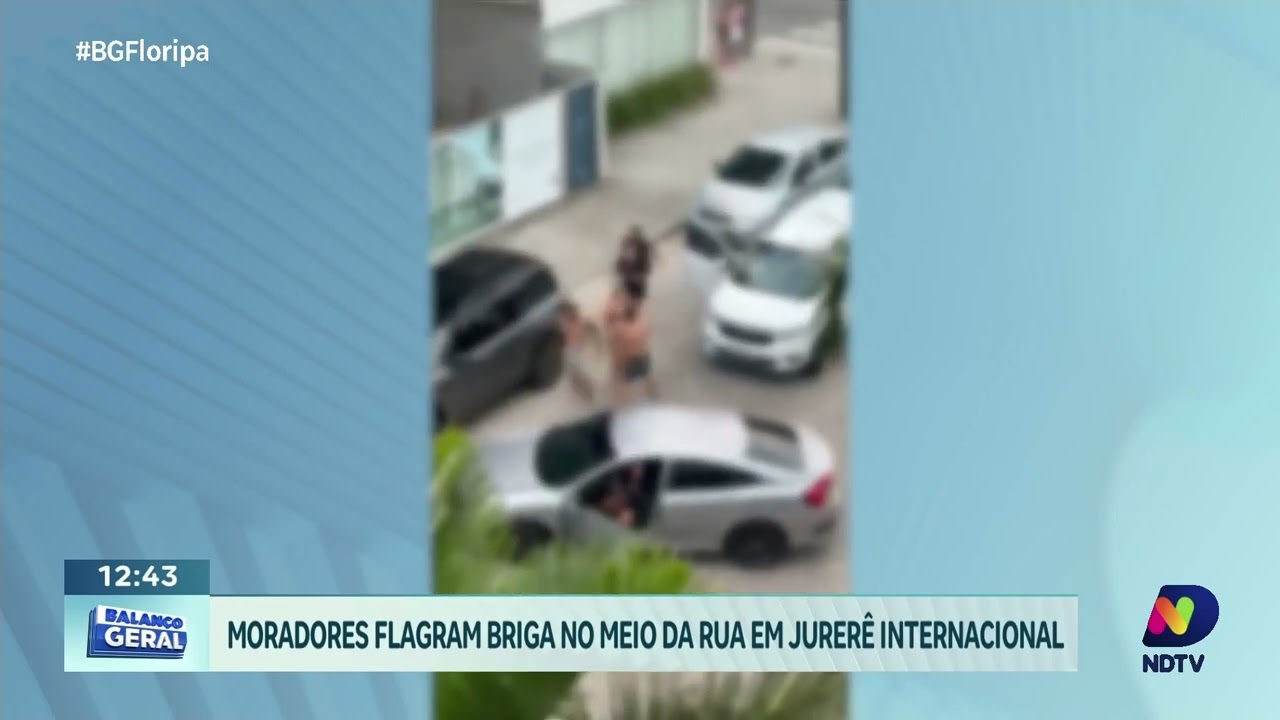 Flagrante de briga: moradores testemunham confronto em Jurerê Internacional