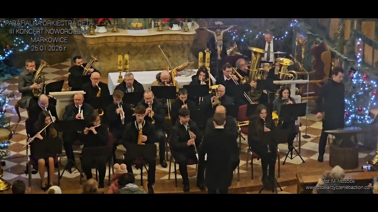 Parafialna Orkiestra Dęta w Markowicach. III Koncert Noworoczny. Markowice 25 stycznia 2026 r. Cz.3