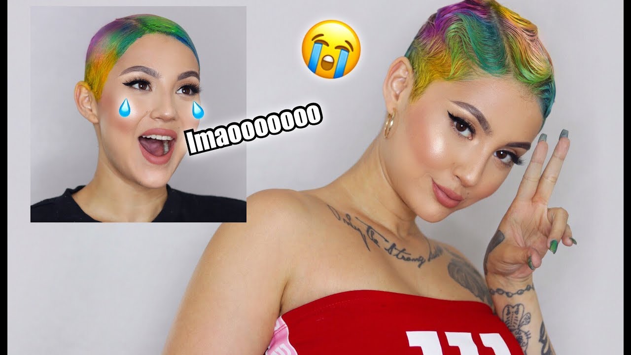 Dyeing My Hair Rainbow *idk what I was thinking..*