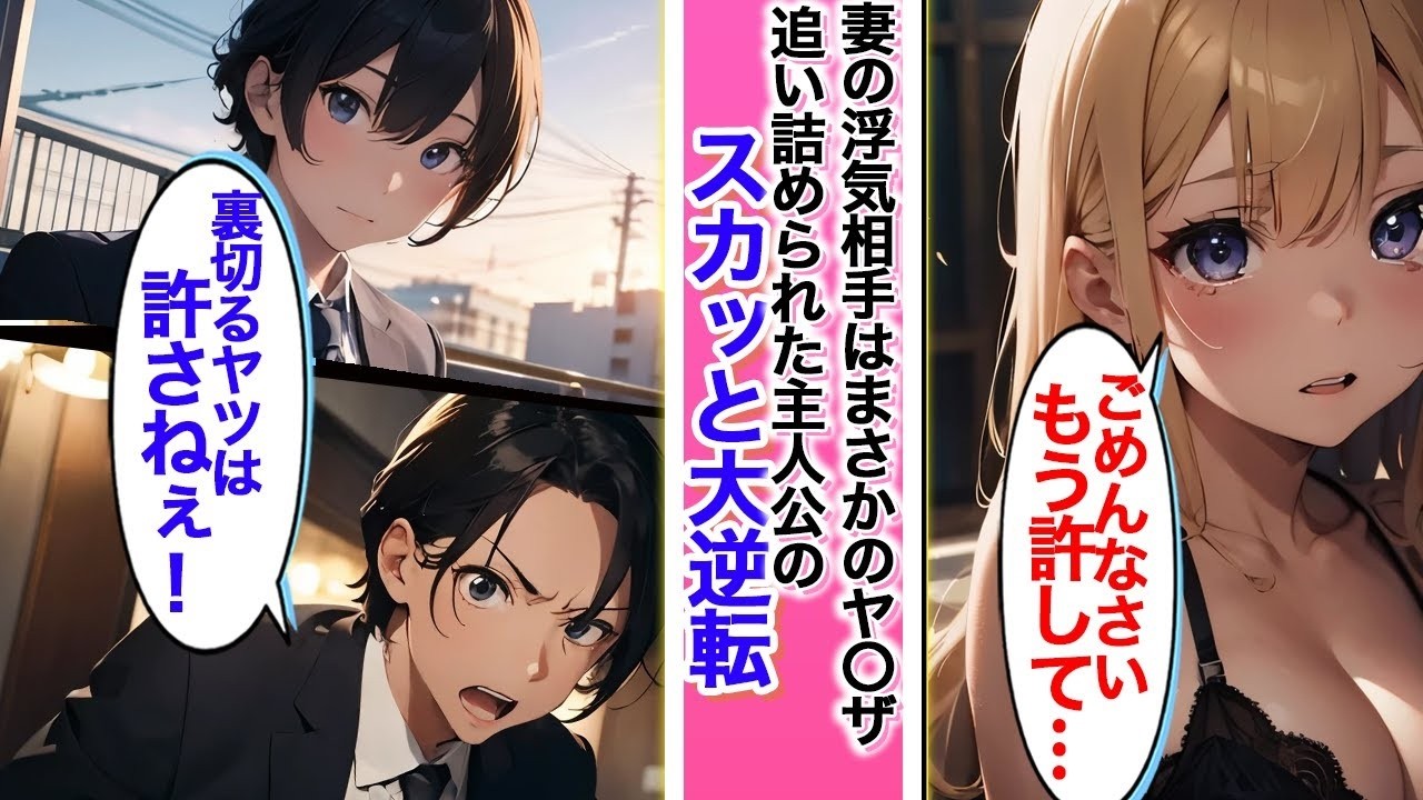 【スカッと漫画】妻の浮気相手はヤ〇ザだった。追い詰めらた主人公の大逆転【AI漫画】