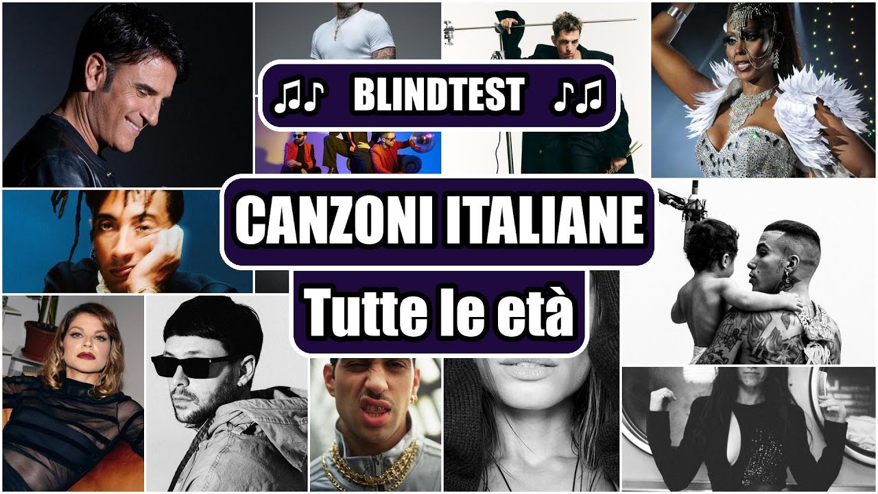 INDOVINA LA CANZONE - CANZONI ITALIANE - Tutte le età (guess the song quiz)