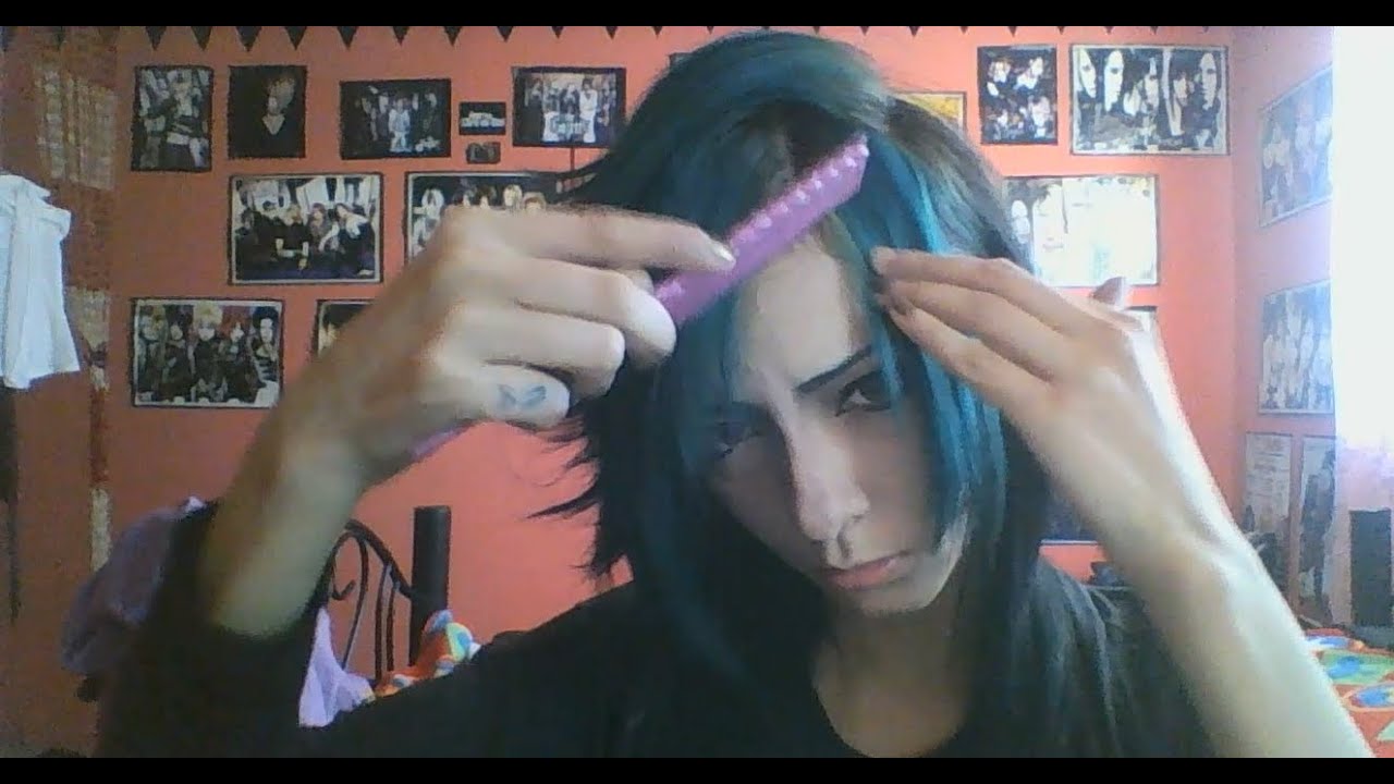Makeup and Hairstyle inspired by visual kei. ~