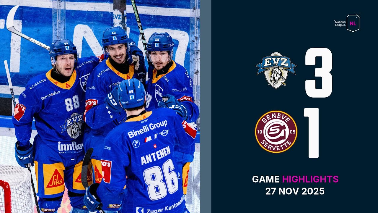 EV Zug vs. Gen&egrave;ve-Servette HC - Game Highlights