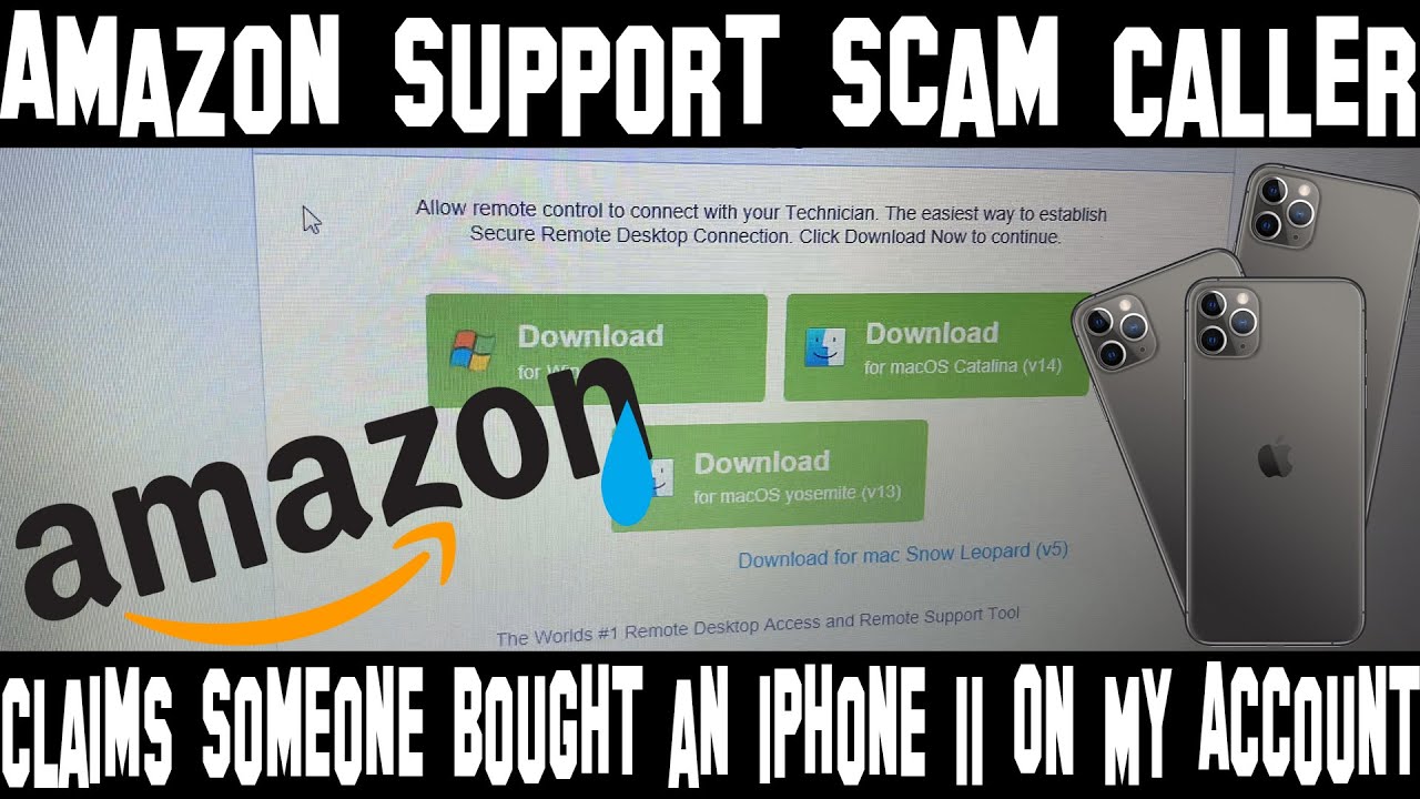 Scam Caller Says Someone Bought An iPhone 11 On My Amazon Account