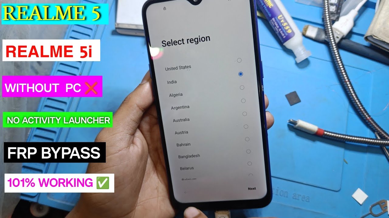 Realme 5/5i/5s/5 Pro Google Account/ FRP Bypass || Without PC 100% Solution