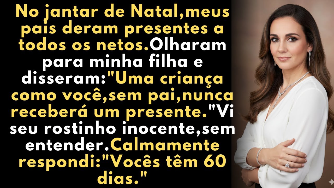meus pais insultaram minha filha e não deram presente. Eu reagí firme.No jantar de Natal,